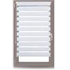 Relaxdays Tenda a rullo da interni, montaggio senza fori Tenda avvolgibile a strisce per finestre, tessuto, 76x156 cm bianca
