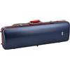 GEWA Custodia per violino FUN Series policarbonato 4/4-1/2 dimensione Blu/Rosso, interno nero, 2 cinghie zaino rimovibili, tasca accessori, sospensione imbottita, maniglia laterale aggiuntiva