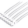 PATIKIL 100pz Bobine di Rilegatura a Spirale 6mm(1/4 4:1 Passo Trasparente | in Plastica, Spirali di Rilegatura, 30 Fogli Capacità, per Rilegare Fogli Carta