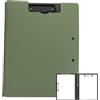 TenaLucy Design a Doppia Clip Portablocco A4 con Pinza, Extra Spesso Cartellina Rigida con Pinza, Leggero Cartelline Portadocumenti, Cartelletta Rigida cons Pinzas per Scuola Industria Ufficio (Verde)