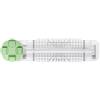 BE-TOOL Taglierina per carta 4 in 1, multifunzione, verde, con lame perforate, per cartoncino, coupon, etichette, foto, cartoline