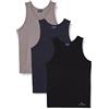 Navigare 572/S Canottiera, Multicolore (Grigio/ Nero/ Navi), X-Large (Taglia produttore:6), Pacco da 3, Uomo