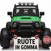 TOYSCAR Auto Macchina Elettrica per Bambini 2 Posti 24V Fuoristrada Big Adventure Telecomandata Sedile in Pelle Porte Apribili Doppio Motore Elettrico Carico 35 kg Ruote in Gomma E TAPPETINI
