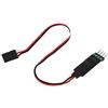 Wresetly Interruttore di Controllo Luce Lampada Un LED 3CH per La Parte di Modello Veicolo 'Automobile di RC per 1/10 1/8 RC CC01 4WD Axial SCX10 Model Car, 1 Pz