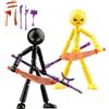 Generic Set Di Action Figure Da Collezione, Robot Articolato Con 7 Armi, Bambola Meccanica Completamente Snodabile, Pronta Per Lo Stop Motion, Mini Figura Per Bambini E Appassionati (2 pezzi-C)