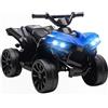 AIYAPLAY ATV Quad Elettrico per Bambini 18-56 Mesi 6V con Fari LED, Blu