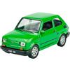 Generisch Welly modello auto compatibile con Fiat 126 verde equivalente Polski FIAT 126p 1972-2000 1/34-1/39 Metal Model Auto Die Cast 42372