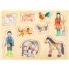 small foot 11500 Puzzle Fattoria e Vita campagnola, Legno con Diversi Motivi, a Partire dai 12 Mesi