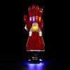BRIKSMAX Kit di illuminazione a led per LEGO Marvel Guanto dell'Infinito di Iron Man - Compatible with Lego 76223 Modello di blocchi predefiniti- Non includere il set Lego