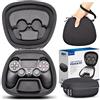 sisma Custodia Compatibile con Controller Wireless PS4, Sisma Custodia da viaggio per riporre e proteggere Controller Dualshock 4 della PlayStation, Cover rigida e Facile da trasportare, Nero