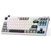 Redragon Tastiera da gioco RGB con guarnizione wireless K729 PRO all'80%, tastiera meccanica TKL a 3 modalità con controllo manopola, tasti in PBT a colori misti, presa a sud hot-swap e smorzatore a 5