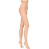 MARILYN Collant da donna Lux Line Air 7 den, sottile, trasparente opaco, collant estivi con cucitura piatta, piccolo tassello in cotone, parte e dita dei piedi rinforzati (visone/beige/caffe), Visone