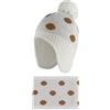 LACOFIA Cappello e Sciarpa Invernale per Bambino Berretto a Maglia con Copriorecchie Neonato Cappellino e Scaldacollo Lavorato Bimbo con Fodera in Pile
