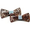 HZQIFEI 2 pezzi Papillon in legno, papillon in legno, per bambini, per feste, matrimoni, cerimonie