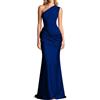 Generic Donna Abito Una Spalla Elegante Abito Senza Maniche Abiti da Ballo Vestiti Estivi Lunghi Casual Vestito da Cerimonia Vestito Aderente per Cocktail Invitata Matrimonio Party