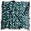 LumiSyne Sciarpe Di Seta Donna Foulard Quadrata Motivo Cavallo Vintage Leggera Raso Foulard Piccolo Multifunzione Fazzoletto Da Collo Bandane Copricapo Nastro Sciarpa 53×53cm