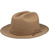 Stetson Plains Cattleman Cappello Western unicolore Feltro di Lana con Fascia Tessuto Uomo Autunno Inverno