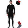 Merino.tech Set Intimo Termico Uomo in Lana Merino con Berretto | Intimo funzionale midweight traspirante e anti-odore, Intimo da sci, Set intimo termico, Trekking, Sci, Outdoor
