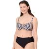 YSABEL MORA Top Bikini Modellante Stampato con Ferretto Senza Imbottitura Compressione Coppa e Schiena per Volume Uniforme Collezione Beach