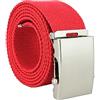UPGRADE 3STYLE Cintura con fibbia scorrevole tipo militare (BIANCO ROSSO 1)