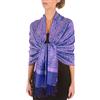 Sakkas Tocco Morbido Silk Paisley Pashmina sentire Scialle/Stole per Donna - Rosa/Indaco