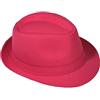Miobo Cappello in Paglia, Cappello Panama, Cappello Fedora, Design Trilby, Protezione Solare 58 Tinta Unita Magenta