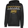 Ultra Game Poly Midtown NBA-Felpa da Uomo in Pile con Cappuccio, Nero