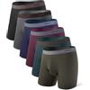 Separatec Mutande Boxer Uomo Doppia Tasca Indipendente Elastico Boxers Lunghi bambù Traspirante Morbido 35mm Cintura Senza Cuciture Intimo Pantaloncini Multipack