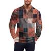 Generic DENGJIAMY Felpa con stampa a maglia da uomo alla moda taglie forti camicia autunnale manica lunga casual pullover tinta unita da uomo felpe con cerniera 1/4 alla moda, Z11 Blocco di colore rosso, M