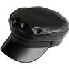 KORIXINE Donne Newsboy Cap Retro Navy Cappelli Berretto In Pelle Cappello Femminile Alla Moda All-Match Fiddler Caps, nero, Taglia unica