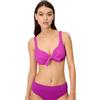 YSABEL MORA Top Bikini Riduttore Coppa C, Minimizza Seno, Design Senza Imbottitura, Tessuto Testurizzato Effetto Stropicciato, Collezione Seasalt