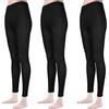 ouhos 3 paia di collant da donna senza piedi, 90 denari, elasticizzati, resistenti alla corsa, opachi, per danza e danza