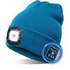 TAGVO Bluetooth 5.0 Cappello Berretti LED, Altoparlante Stereo Incorporato e Microfono, Inverno Caldo Lavorato a Maglia Senza Fili Bluetooth Cuffia Musica Lavabile Cappello per Corsa per Uomo Donna