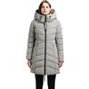 khujo Dier - Cappotto invernale da donna, trapuntato, corto, con giacca interna Darka, 396 bianco-grigio, M