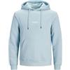JACK & JONES Jjesoho - Felpa con Cappuccio Noos Pls, Taglie Forti, Celestial Blu, 3XL