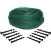 Windhager Laubschutznetz Rete di copertura Protezione per giardini, per la protezione di stagni e serbatoi d'acqua, inclusi 10 supporti di rete, verde, 3 x 2 m, 06055