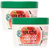 Garnier Fructis Maschera Per Capelli Hair Food Rivitalizzante 3in1 All'Anguria - 2 Barattoli da 390ml