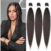 YDDM Capelli Per Treccine Africane Marrone Extension Treccine Texture Yaki Easy Install per Principianti 32 Pollici 3 Pezzi Capelli Leggeri e Naturali per Box Braids, Twist e Crochet
