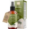 QKnatur Olio per capelli al rosmarino e ricino 100 ml | Spray per capelli certificato ECOCERT COSMOS ORGANIC | Nutre, rinforza e dona lucentezza | Capelli secchi, danneggiati e crespi