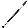 CULER 1PC Duo Sopracciglio Pennello Spoolie Spazzola La Spazzola Della Sferza Professionale Angolato Eye Pennello Fronte Di Crudeltà Sintetico Setole Libero (Nero)
