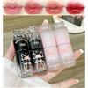 DENESTUP Set Di 4 Lucidalabbra Idratanti, Lucidalabbra Idratante Con Specchio, Lip Gloss Gelatinoso Con Fiocco Carino, Lipgloss Wayery per Donna