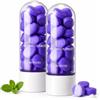 Generico Compresse sbiancanti per i denti, compresse di dentifricio viola | Sbianca i denti, rinfresca l'alito ed elimina le macchie