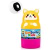 SunSurfer Kids Applicatore per crema solare, 100 ml, ricaricabile, con spugna, applicatore per crema solare o lozione, design gattino rosa, nessun disordine o mani appiccicose, ideale per scuola, spiaggia e attività