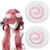 CYUXING 2 fermagli per capelli a forma di tortino di pesce, graziosi fermagli per capelli pelosi per donne, accessori Cutecore, accessori Kawaii Lolita, eleganti copricapi per cosplay, Halloween, festa di