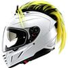 NICEYEA Parrucca per casco da moto, accessorio per casco Mohawk, parrucca decorativa adatta per casco da sci, moto, bicicletta