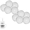 Beufee 10Pcs Schermo Filtrante Di Ricambio Per Pressa Francese, 150 Mesh French Press Filter 6.5 Cm Sostituzione Dello Schermo Del Filtro A Rete Riutilizzabile Per 350 Ml French Press