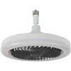 FACAIIO Ventilatore da soffitto E27 con telecomando - dimmerabile LED piccolo basso profilo ventilatore lampada per camera da letto soggiorno cucina 25 cm nero (nero)