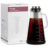 bonVIVO Caraffa Cold Brew 1,9L in Vetro con Filtro Acciaio Inox | Cold brew fino a 1,9L, filtro inox ultra fine, chiusura ermetica, ideale per caffè freddo, tè freddo e bevande infuse