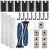 CHAIN PEAK 27 pezzi Accessori per ECOVACS DEEBOT T90 PRO OMNI, T90 OMNI, X9S PRO OMNI, X12 PRO Omni, 2 spazzole a rullo, 3 spazzole a rullo, 8 spazzole laterali, 7 sacchetti per la polvere, 7 filtri HEPA