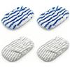 Jetstream 4 pezzi panni di pulizia Clean and Steam, compatibili con Rowenta Clean & Steam ZR005801/ZR005804/ZR850002/RY7/RY8, accessori Clean and Steam (grigio/blu)